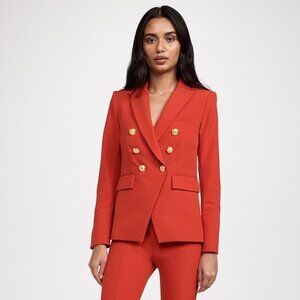 Veronica Beard Miller Dickey Blazer Red Jacket Suiting Career
